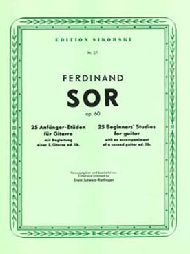 Illustration de 25 Études pour le début op. 60 (avec 2e guitare ad libitum)