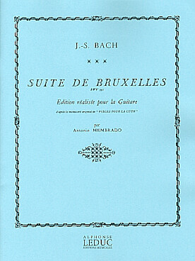 Illustration de Suite de Bruxelles BWV 995 (3e suite pour luth, transcription Membrado)