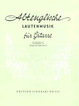 Illustration de ANTHOLOGIE DU LUTH (tr. Behrend) - Vol. 1 : Les Maîtres anglais
