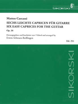 Illustration carcassi caprices faciles (6) op. 26
