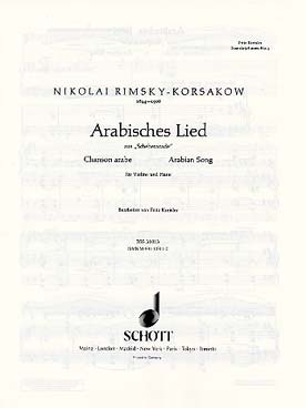 Illustration rimsky-korsakov chanson arabe (kreisler)