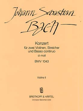 Illustration de Concerto BWV 1043 pour 2 violons en ré m - Violon 2