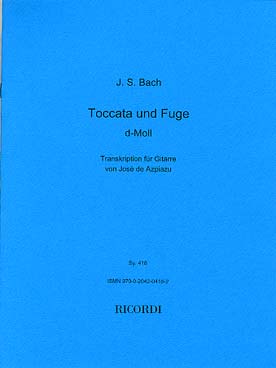 Illustration de Toccata et fugue BWV 565 en ré m