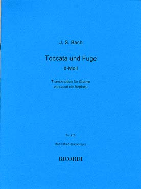 Illustration de Toccata et fugue BWV 565 en ré m