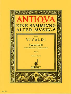 Illustration de Concerto op. 10/3 RV 428 en ré M "Il Cardellino" pour flûte, orchestre à cordes et basse continue - Conducteur