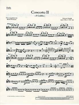 Illustration vivaldi concerto op. 10/3 alto