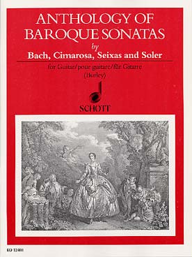 Illustration de ANTHOLOGIE de SONATES BAROQUES Bach, Cimarosa, Soler... (tr. Burley)
