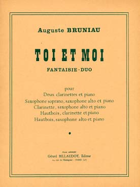 Illustration de Toi et moi pour 2 clarinettes et piano