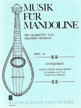 Illustration antiquariat mandoline/guitare