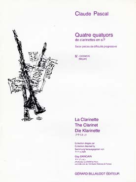 Illustration de 4 Quatuors pour 4 clarinettes - Vol. 4 : Cosmos