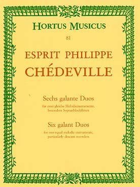 Illustration de 6 Duos galants pour flûte à bec soprano