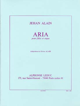 Illustration alain j aria pour flute et orgue