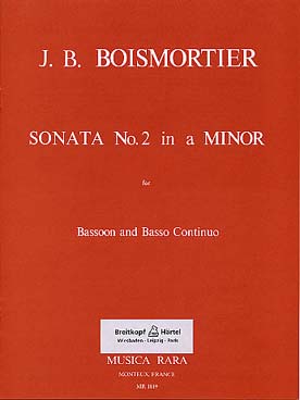 Illustration de Sonate N° 2 en la m pour basson et basse continue