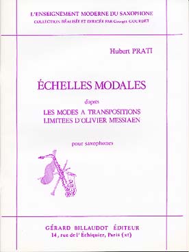 Illustration de Echelles modales d'après les modes à transpositions limitées de O. Messiaen