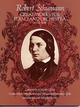 Illustration de Grandes œuvres pour piano et orchestre : Concerto en la m, Concertstück, Introduction et allegro