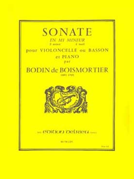 Illustration de Sonate en mi m pour violoncelle (ou basson) et piano
