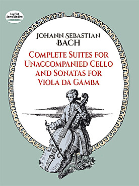 Illustration bach js suites cello/sonates viole gambe