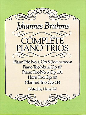Illustration de Trio pour violon, violoncelle et piano (éd. intégrale)