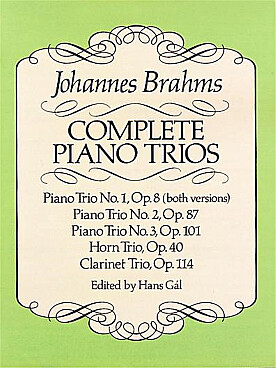 Illustration de Trio pour violon, violoncelle et piano (éd. intégrale)