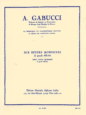 Illustration de 10 Études modernes de grande difficulté
