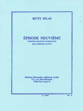 Illustration de Épisode neuvième pour clarinette seule
