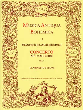 Illustration de Concerto op. 36 en mi b M pour clarinette et orchestre, réd. piano
