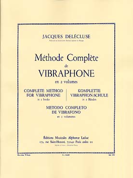 Illustration delecluse methode de vibraphone vol. 2