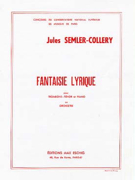 Illustration de Fantaisie lyrique pour trombone ténor et piano