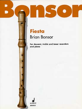 Illustration de Fiesta pour 3 flûtes à bec et piano (C + P)