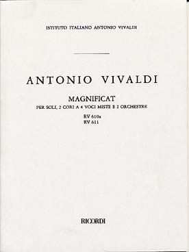 Illustration de Magnificat RV 610 a/611 pour solistes, chœur à 4 voix mixtes et orchestre