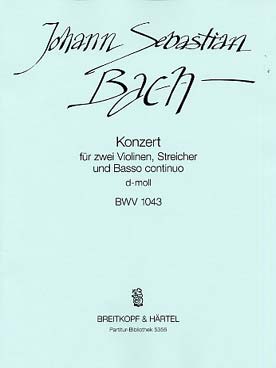 Illustration de Concerto BWV 1043 pour 2 violons en ré m - Conducteur