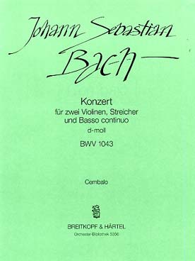 Illustration de Concerto BWV 1043 pour 2 violons en ré m - Clavecin