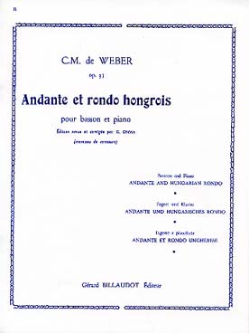 Illustration weber andante et rondo hongrois op. 35