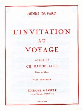 Illustration duparc invitation voyage n° 2 vx moyenne