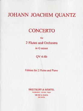 Illustration de Concerto en sol m N° 1 pour 2 flûtes et piano