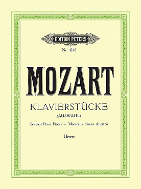 Illustration de Klavierwerke Vol. 3 (Soldan/Weinreich) KV 355, 394-397, 399, 485, 494, 511, 540 574 et 616