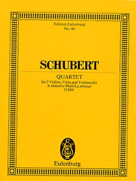 Illustration de Quatuor à cordes op. 29 en la m D 804 (Rosamunde)