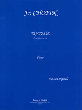 Illustration de Étude op. 10 N° 3 ("Tristesse") - éd. Combre