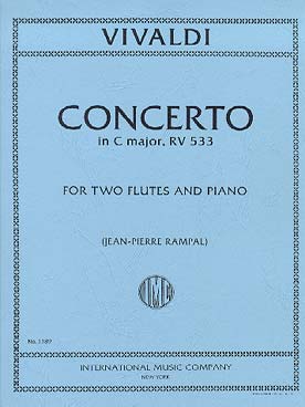Illustration de Concerto RV 533 en do M pour 2 flûtes et piano