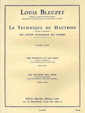 Illustration bleuzet technique du hautbois vol. 3