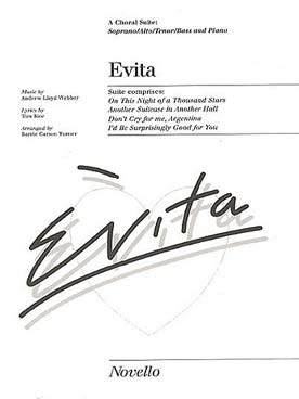 Illustration de Evita choral suite SATB