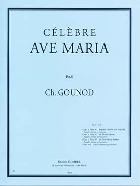 Illustration gounod ave maria voix mezzo