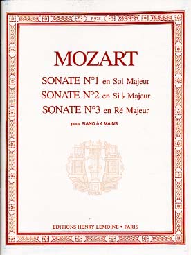Illustration mozart sonates n° 1, 2 et 3