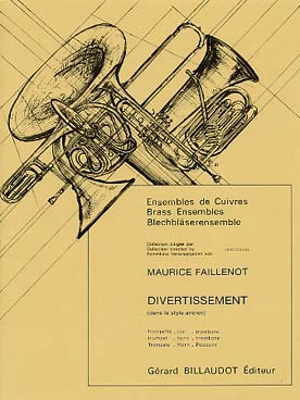 Illustration de Divertissement dans le style ancien pour cor, trompette et trombone (C + P)