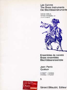 Illustration de Quatuor pour 2 trompettes et 2 trombones   