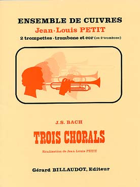 Illustration de 3 Chorals pour 2 trompettes, cor ou 1er trombone, 2e trombone (tr. Petit)