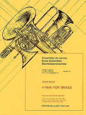 Illustration de Hymn for brass pour 2 trompettes, cor, trombone et tuba (C + P)