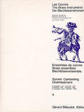 Illustration de Divertissement pour 2 trompettes, cor, trombone et tuba