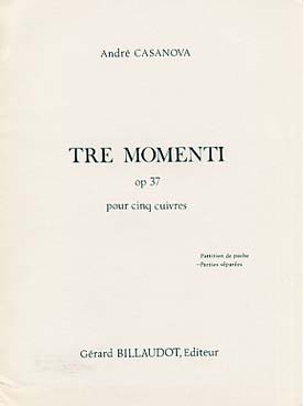 Illustration de Tre momenti pour 2 trompettes, cor, trombone et tuba