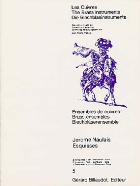 Illustration de Esquisses pour 2 trompettes, cor, trombone et tuba (C + P)